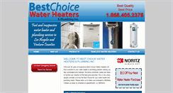 Desktop Screenshot of bestchoicewaterheaters.com